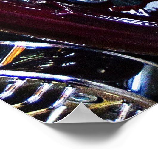 Benutzerdefinierter Chopper Motor Poster (Ecke)