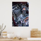 Benutzerdefinierter Chopper Motor Poster (Küche)
