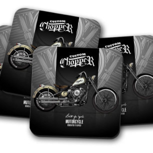 Benutzerdefinierter Chopper Untersetzer Motorrad