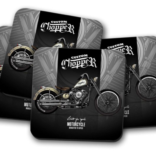 Benutzerdefinierter Chopper Untersetzer | Motorrad