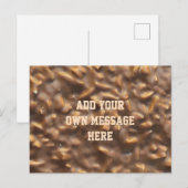 Benutzerdefinierter Chunky-Schokolade-Benutzertext Postkarte (Vorne/Hinten)