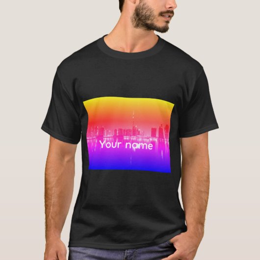 Benutzerdefinierter City View-T - Shirt - T-Shirt  (Vorderseite)