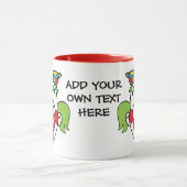 Benutzerdefinierter Clowtext Tasse (Zentrum)