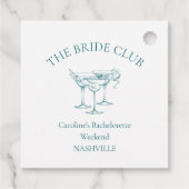 Benutzerdefinierter Cocktail-Social-Club für Jungg Geschenkanhänger (Rückseite)