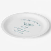 Benutzerdefinierter Cocktail-Social-Club für Jungg Pappteller (Schrägansicht)