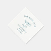 Benutzerdefinierter Cocktail-Social-Club für Jungg Serviette (Ecke)