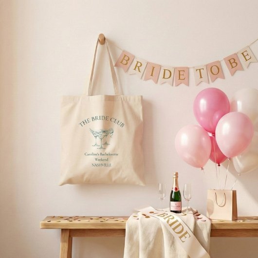 Benutzerdefinierter Cocktail-Social-Club für Jungg Tragetasche