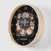 ☕Benutzerdefinierter Coffeecore-Küchen-Café-Kaffee Uhr (Winkel)