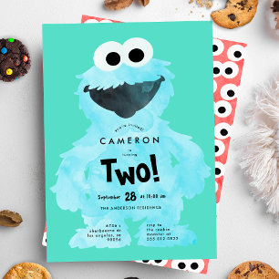Benutzerdefinierter COOKIE MONSTER Sesamstraße Geb Einladung