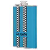 Benutzerdefinierter Cooler Blauer und schwarzer Ra Flachmann (Links)