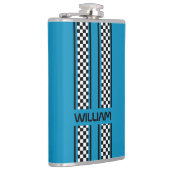 Benutzerdefinierter Cooler Blauer und schwarzer Ra Flachmann (Rechts)