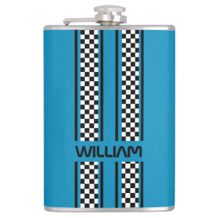 Benutzerdefinierter Cooler Blauer und schwarzer Ra Flachmann