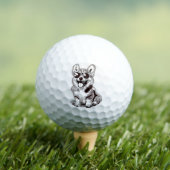 Benutzerdefinierter Corgi-Welpe mit Sonnenbrille | Golfball (Insitu T-Shirt)