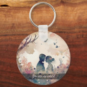 Benutzerdefinierter Couple-Foto-Schlüsselanhänger Schlüsselanhänger (Vorderseite)