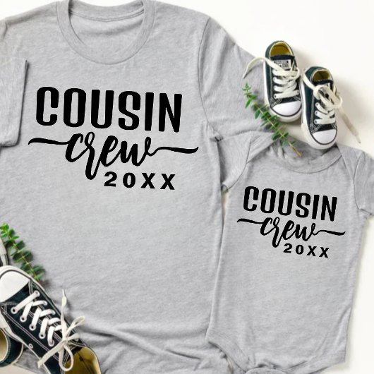 Benutzerdefinierter Cousin Crew 20XX Baby Strampler