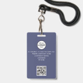Benutzerdefinierter Crew-Mitglieder-QR-Code-Event Ausweis (Rückseite mit Lanyard)