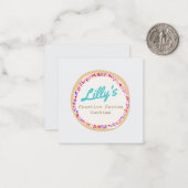 Benutzerdefinierter Cupcake oder Cookie-Dekorator Mitteilungskarte (Vorderseite/Rückseite Beispiel)