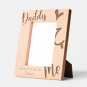 Benutzerdefinierter Daddy & Me Bilderrahmen Geätzte Rahmen (Links)