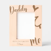 Benutzerdefinierter Daddy & Me Bilderrahmen Geätzte Rahmen (Vorderseite)