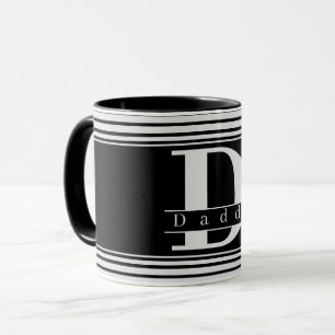 Benutzerdefinierter Daddy Personalisiertes Monogra Tasse