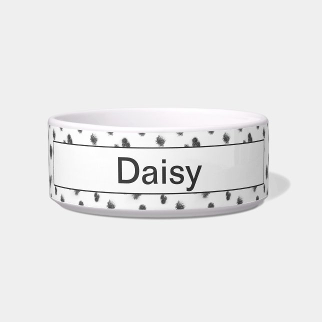 Benutzerdefinierter Dalmatiner Fur Pet Bowl Napf (Vorderseite)