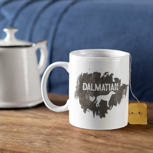 Benutzerdefinierter Dalmatiner Vater Vatertag Hund Kaffeetasse