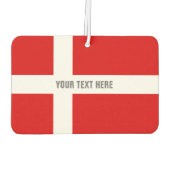 Benutzerdefinierter dänischer Flaggen-Autos-Lufter Autolufterfrischer (Rückseite)