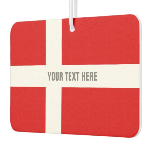 Benutzerdefinierter dänischer Flaggen-Autos-Lufter Autolufterfrischer (Links)