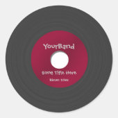 Benutzerdefinierter Datensatz Runder Aufkleber (Vorderseite)