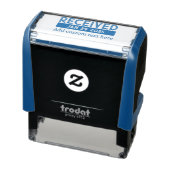 Benutzerdefinierter Datumsstempel Blau Permastempel (Produkt)