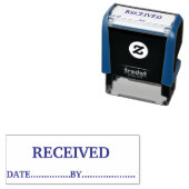 Benutzerdefinierter Datumsstempel ROT Permastempel (Beispiel)