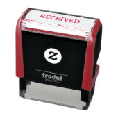 Benutzerdefinierter Datumsstempel ROT Permastempel (Produkt)