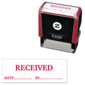 Benutzerdefinierter Datumsstempel ROT Permastempel (Beispiel)