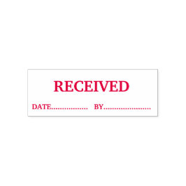Benutzerdefinierter Datumsstempel ROT Permastempel