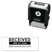 Benutzerdefinierter Datumsstempel Schwarz Permastempel (Beispiel)