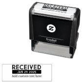 Benutzerdefinierter Datumsstempel Schwarz Permastempel (Beispiel)