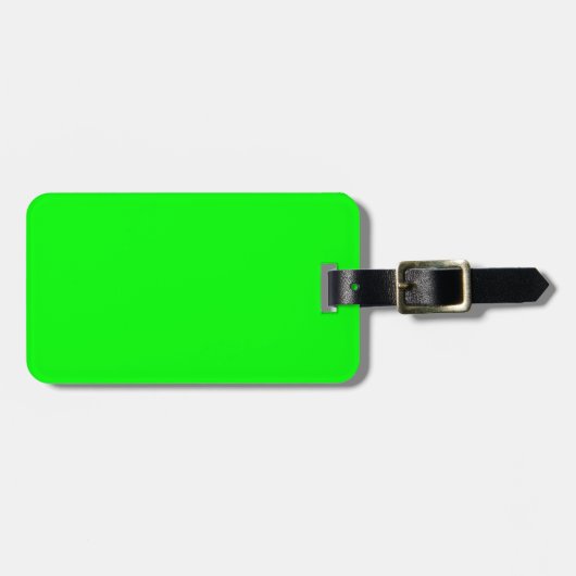 Benutzerdefinierter Designer für grüne Farbe Gepäckanhänger (Vorderseite horizontal)