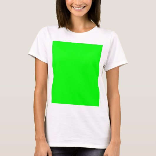 Benutzerdefinierter Designer für grüne Farbe T-Shirt (Vorderseite)