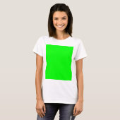 Benutzerdefinierter Designer für grüne Farbe T-Shirt (Vorne ganz)