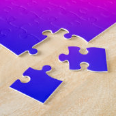 Benutzerdefinierter diagonale Regenbogenfarbverlau Puzzle (Seite)