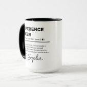 Benutzerdefinierter Difference Maker Becher, Werts Tasse (Vorderseite Links)