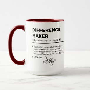 Benutzerdefinierter Difference Maker Becher, Werts Tasse