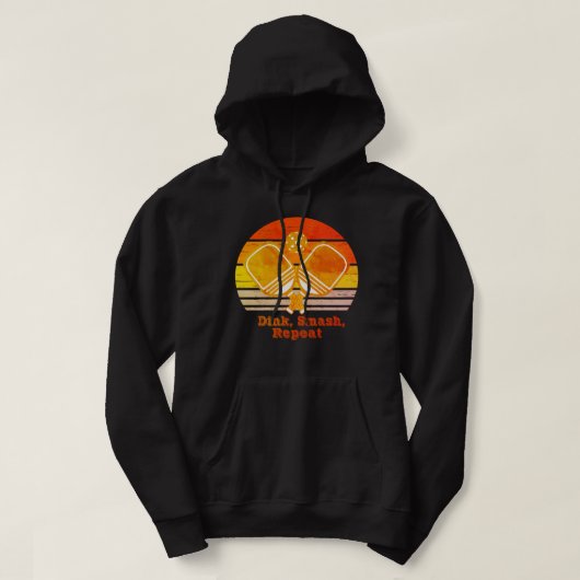 Benutzerdefinierter Dink und Smash Sunset Design P Hoodie (Design vorne)