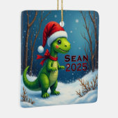 Benutzerdefinierter Dinosaurier roter Bogen Keramikornament (Rechts)