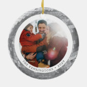 Benutzerdefinierter Disko-Ball mit Front- und Back Keramik Ornament (Hinten)