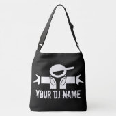 Benutzerdefinierter DJ-Name - Kreuztasche | Music  Tragetaschen Mit Langen Trägern (Rückseite)