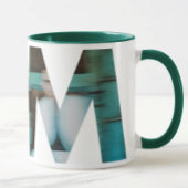 Benutzerdefinierter DM: Blaues Bild mit Ausschnitt Tasse