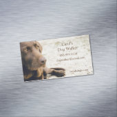 Benutzerdefinierter Dog-Walker, Haustier-Sitting-B Magnetische Visitenkarte (Beispiel)
