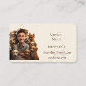 Benutzerdefinierter Dog-Walker, Haustier-Sitting-B Visitenkarte (Vorderseite)