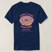 Benutzerdefinierter Donut-Dash-Team-T - Shirt (Design vorne)